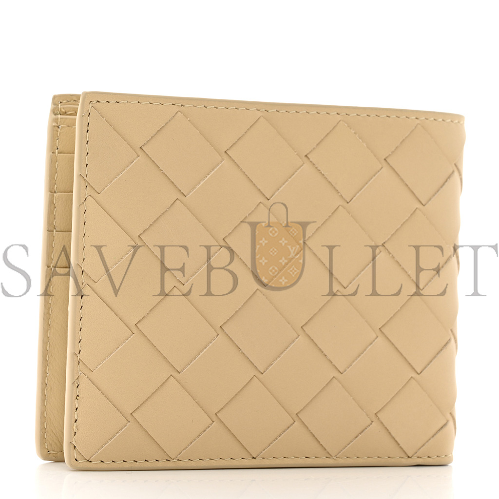 BOTTEGA VENETA NAPPA MAXI INTRECCIATO BI FOLD WALLET PORRIDGE (11*10*2cm) BOTTEGA VENETA NAPPA MAXI INTRECCIATO BI FOLD WALLET PORRIDGE (11*10*2cm)
