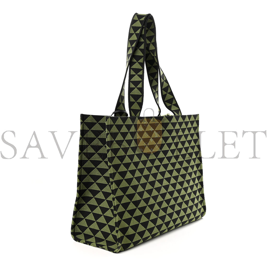 PRADA FABRIC EMBROIDERED SAFFIANO LARGE SYMBOLE TOTE BLACK EDERA (43*33*18cm) PRADA FABRIC EMBROIDERED SAFFIANO LARGE SYMBOLE TOTE BLACK EDERA (43*33*18cm)