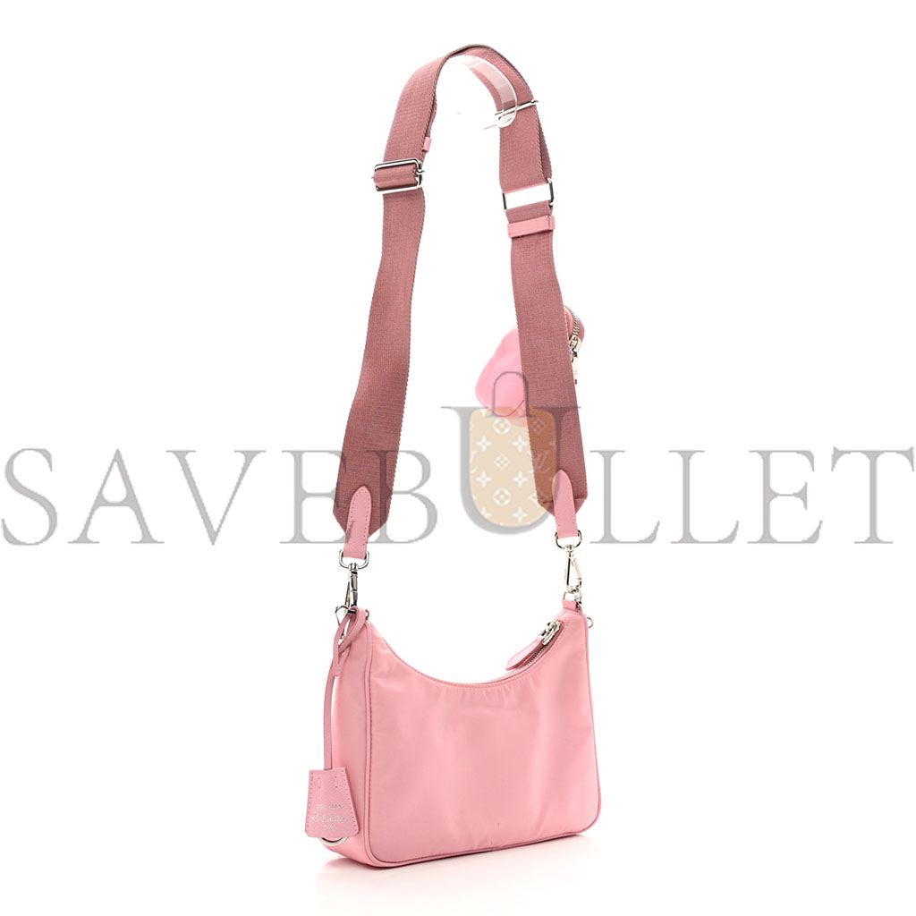 PRADA NYLON RE-EDITION 2005 SHOULDER BAG ROSA (22*17*6cm) PRADA NYLON RE-EDITION 2005 SHOULDER BAG ROSA (22*17*6cm)