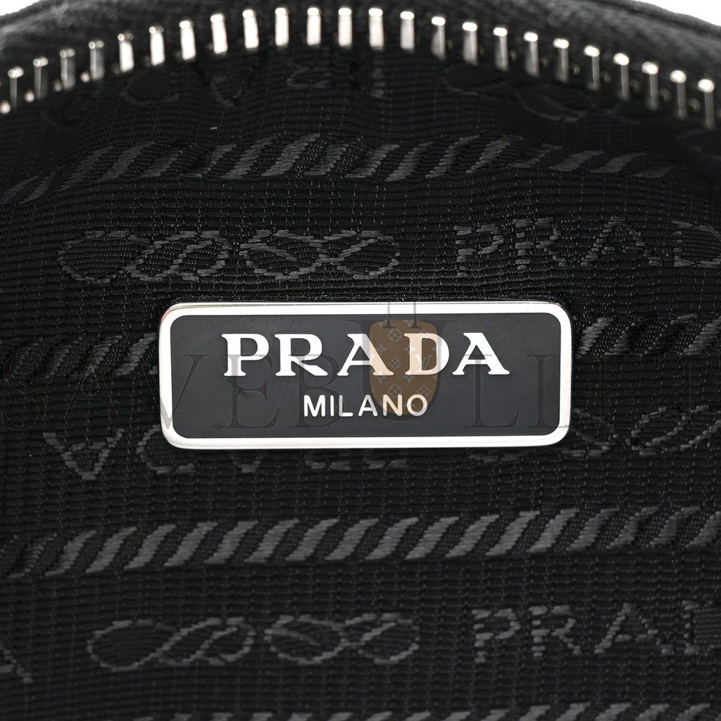 PRADA NYLON RE-EDITION 2005 SHOULDER BAG BLACK (23*13*7cm) PRADA NYLON RE-EDITION 2005 SHOULDER BAG BLACK (23*13*7cm)