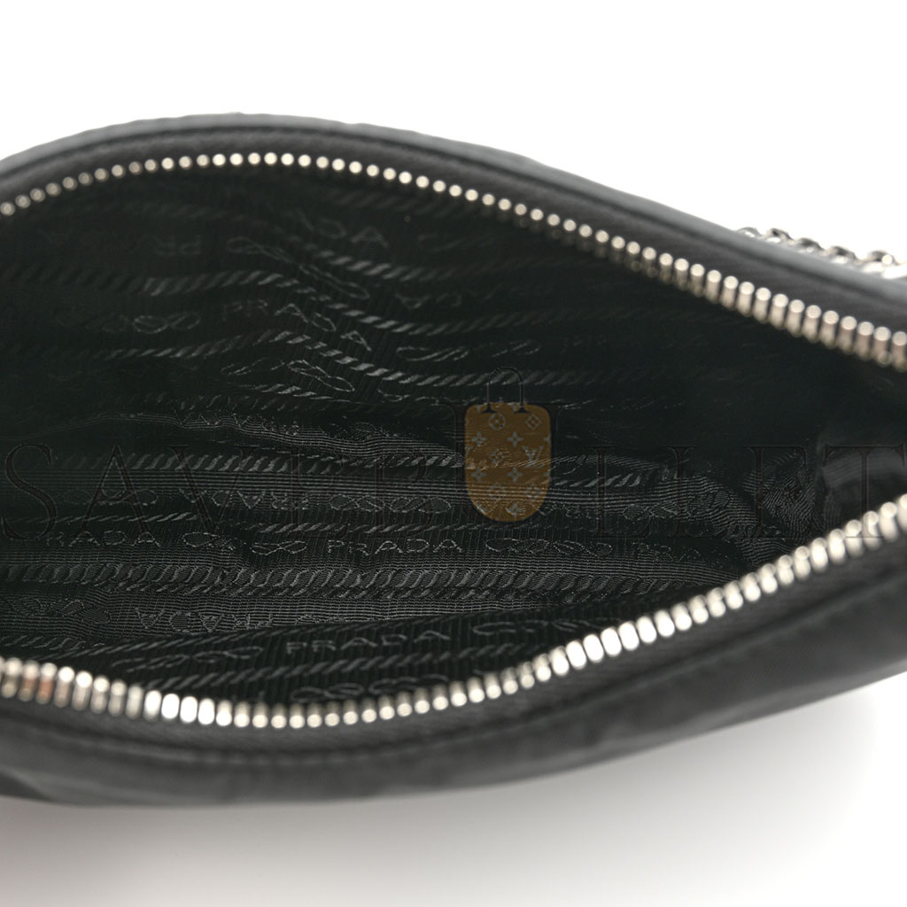 PRADA NYLON RE-EDITION 2005 SHOULDER BAG BLACK (23*13*7cm) PRADA NYLON RE-EDITION 2005 SHOULDER BAG BLACK (23*13*7cm)