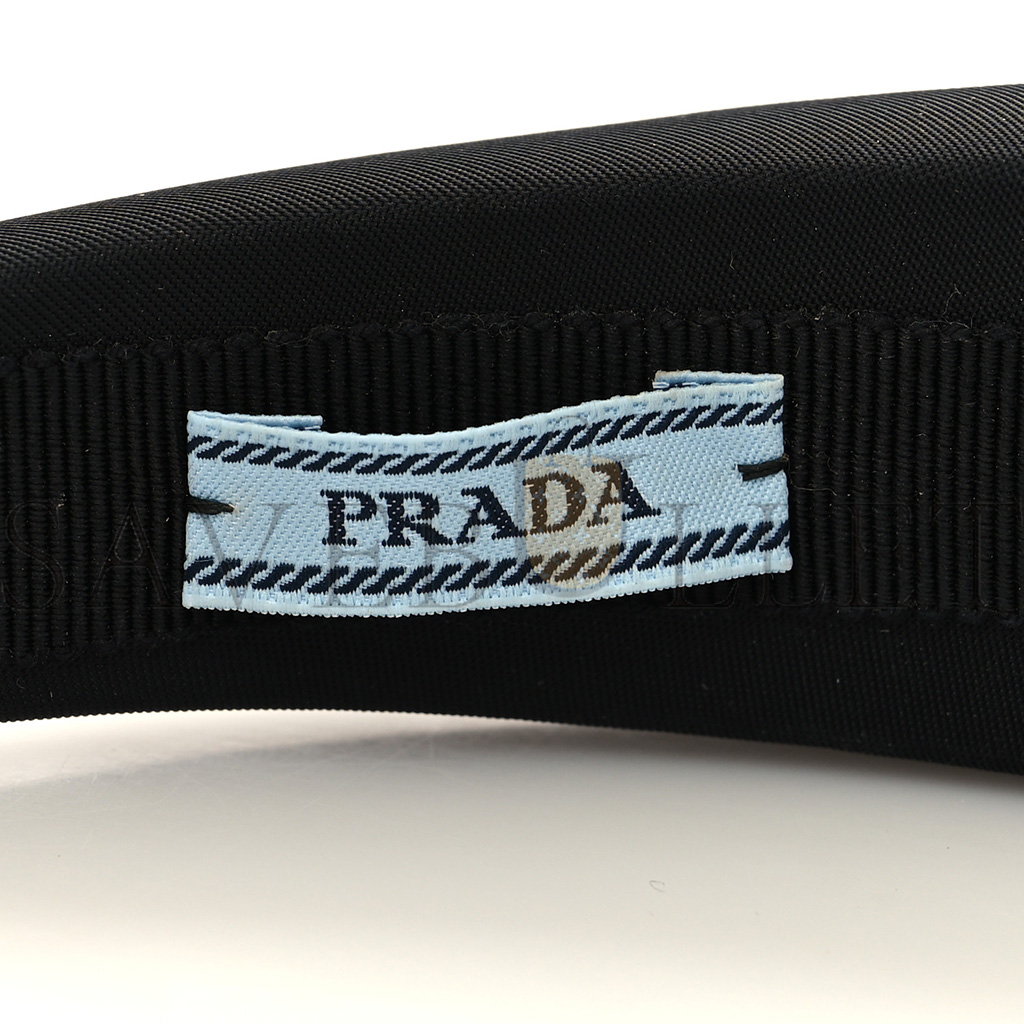 PRADA NYLON RE-NYLON HEADBAND BLACK PRADA NYLON RE-NYLON HEADBAND BLACK