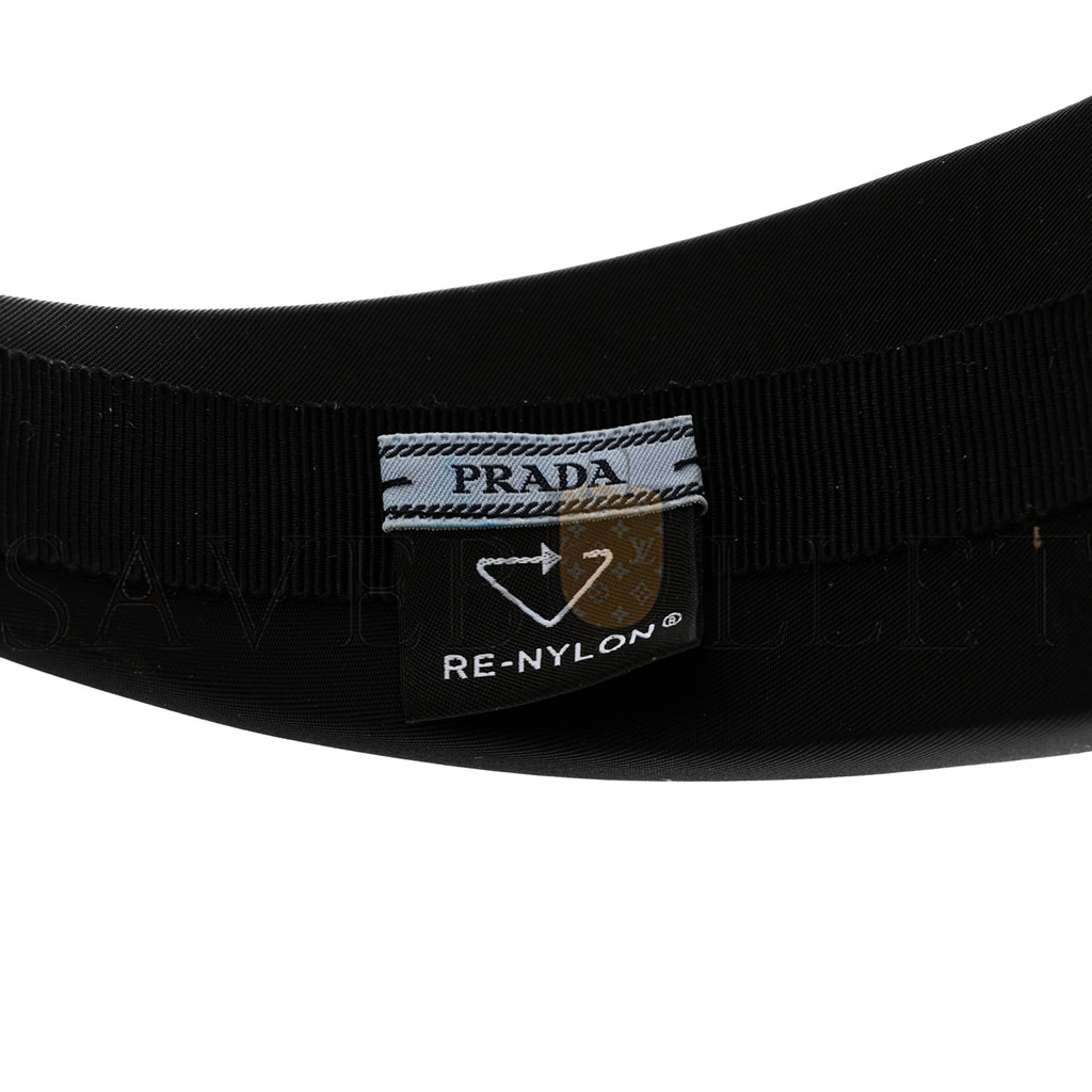 PRADA NYLON RE-NYLON HEADBAND BLACK PRADA NYLON RE-NYLON HEADBAND BLACK
