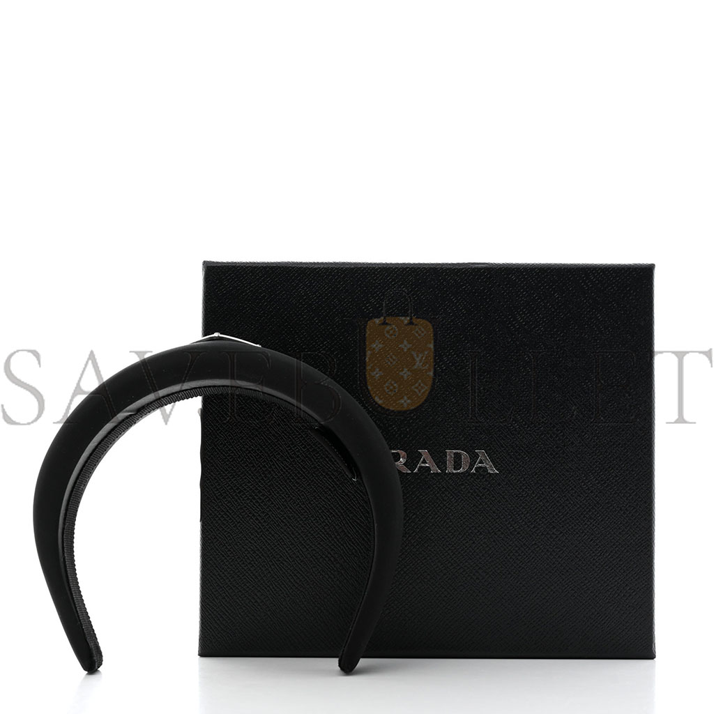PRADA NYLON RE-NYLON HEADBAND BLACK PRADA NYLON RE-NYLON HEADBAND BLACK