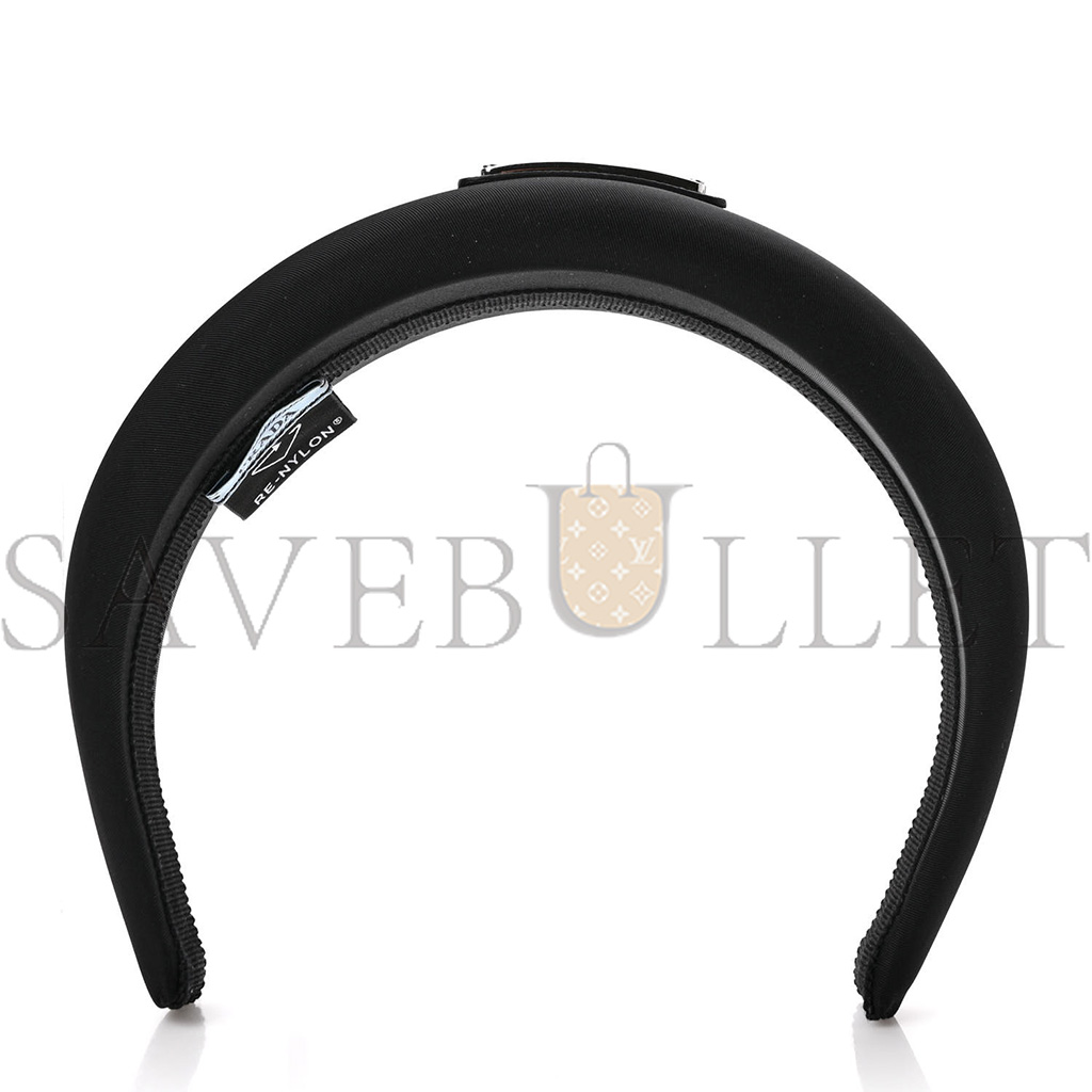 PRADA NYLON RE-NYLON HEADBAND BLACK PRADA NYLON RE-NYLON HEADBAND BLACK