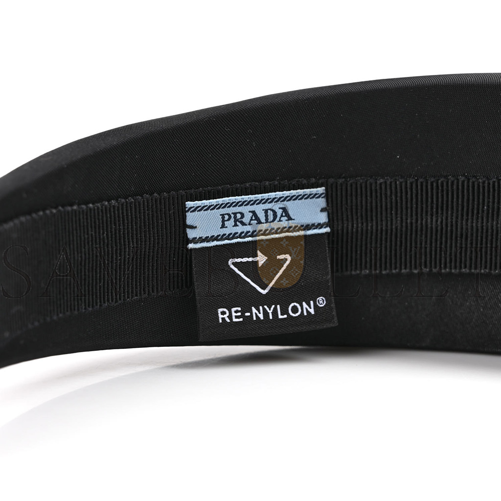 PRADA NYLON RE-NYLON HEADBAND BLACK PRADA NYLON RE-NYLON HEADBAND BLACK