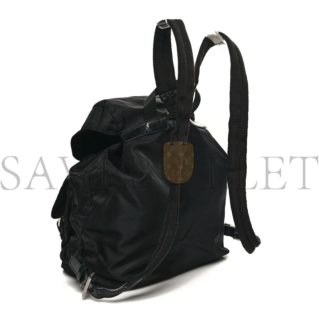 PRADA NYLON VELA MEDIUM BACKPACK BLACK (33*29*15cm) PRADA NYLON VELA MEDIUM BACKPACK BLACK (33*29*15cm)