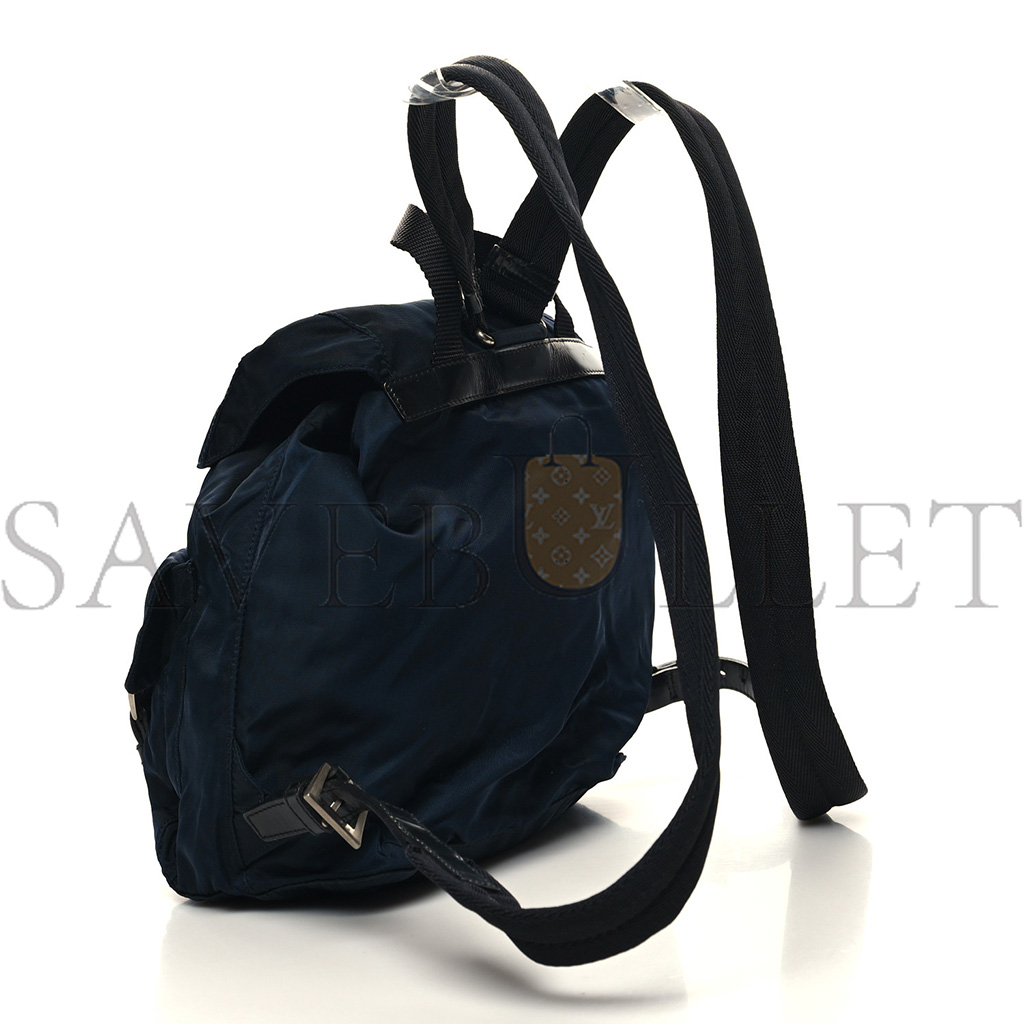 PRADA NYLON VELA SMALL BACKPACK NAVY (32*29*15cm) PRADA NYLON VELA SMALL BACKPACK NAVY (32*29*15cm)