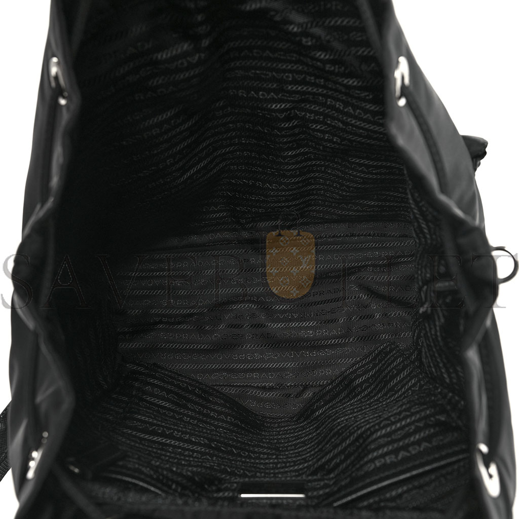 PRADA RE-NYLON TESSUTO SAFFIANO MEDIUM BACKPACK BLACK (29*28*15cm) PRADA RE-NYLON TESSUTO SAFFIANO MEDIUM BACKPACK BLACK (29*28*15cm)