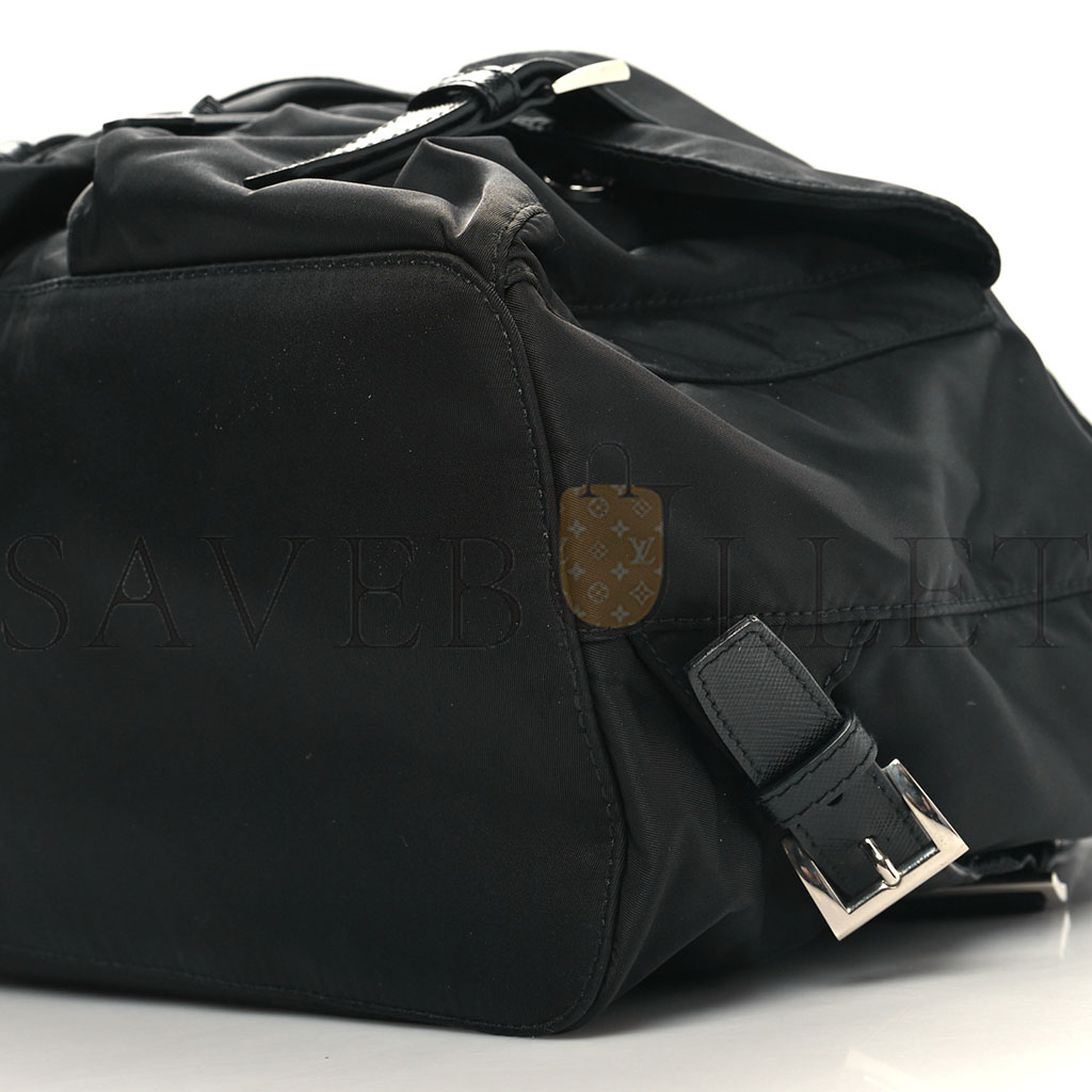 PRADA RE-NYLON TESSUTO SAFFIANO MEDIUM BACKPACK BLACK (29*28*15cm) PRADA RE-NYLON TESSUTO SAFFIANO MEDIUM BACKPACK BLACK (29*28*15cm)