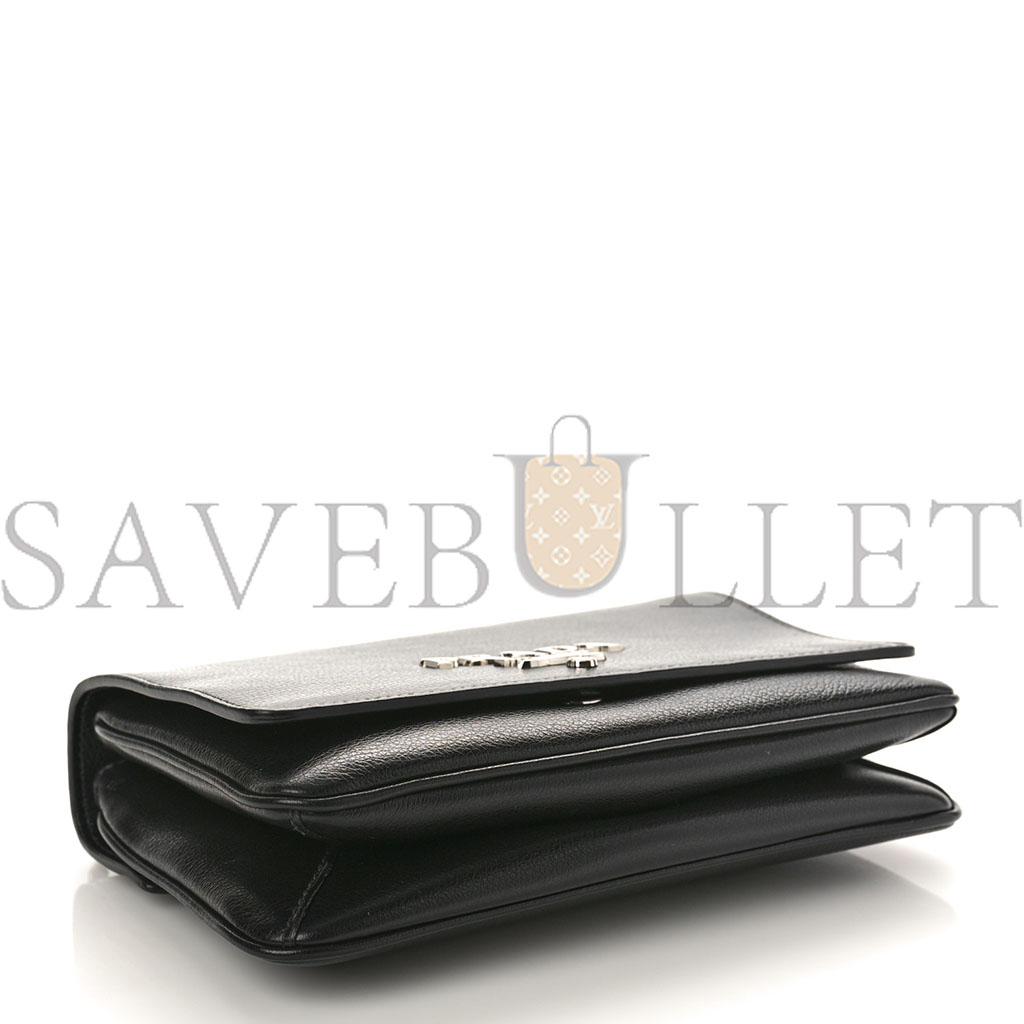 PRADA SAFFIANO CHAIN SHOULDER BAG BLACK (20*13*4cm) PRADA SAFFIANO CHAIN SHOULDER BAG BLACK (20*13*4cm)