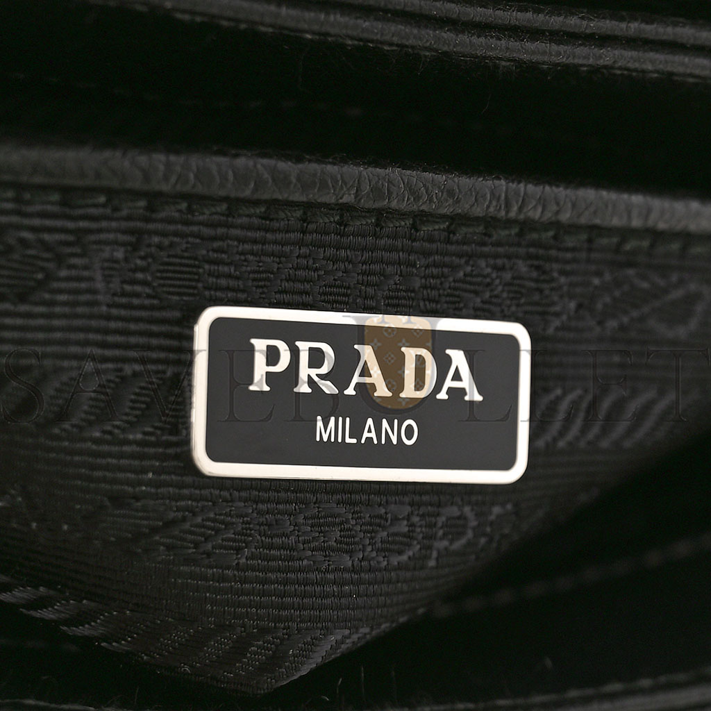 PRADA SAFFIANO CHAIN SHOULDER BAG BLACK (20*13*4cm) PRADA SAFFIANO CHAIN SHOULDER BAG BLACK (20*13*4cm)