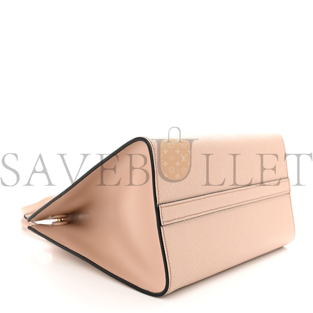 PRADA SAFFIANO CUIR SMALL MONOCHROME TOP HANDLE TOTE CIPRIA (25*20*13cm) PRADA SAFFIANO CUIR SMALL MONOCHROME TOP HANDLE TOTE CIPRIA (25*20*13cm)