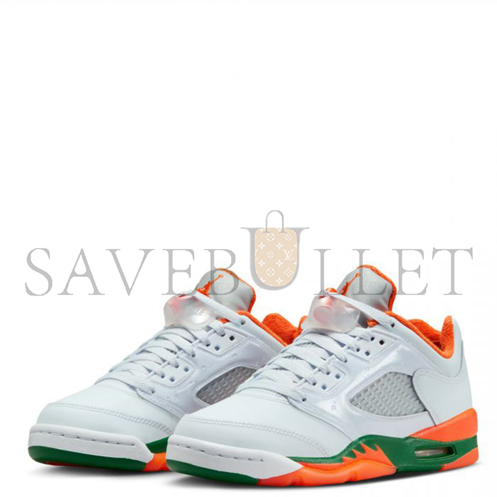 NIKE AIR JORDAN RETRO 5 LOW MIAMI HURRICANES FQ1293-018