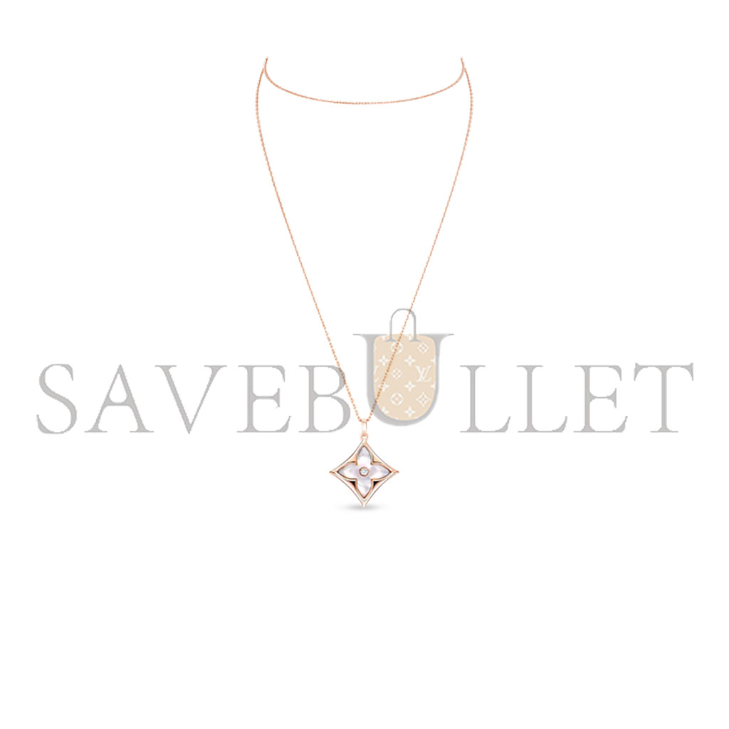 LOUIS VUITTON COLOUR BLOSSOM XL MEDALLION, PINK GOLD, WHITE MOTHER-OF-PEARL AND DIAMOND Q93896