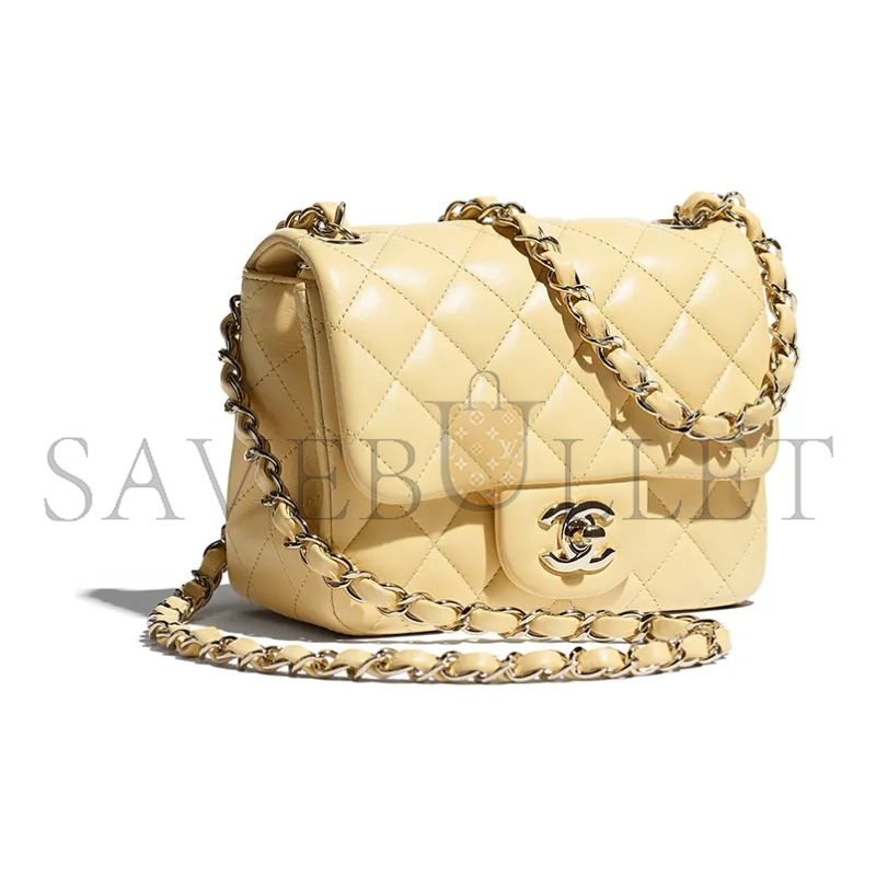 CHANEL CLASSIC FLAP CF LAMBSKIN SHOULDER BAG CROSSBODY BAG A35200 (17*13.5*8cm)