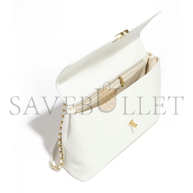 CHANEL MAXI FLAP BAG WITH TOP HANDLE AS5543 (37*26*10cm)