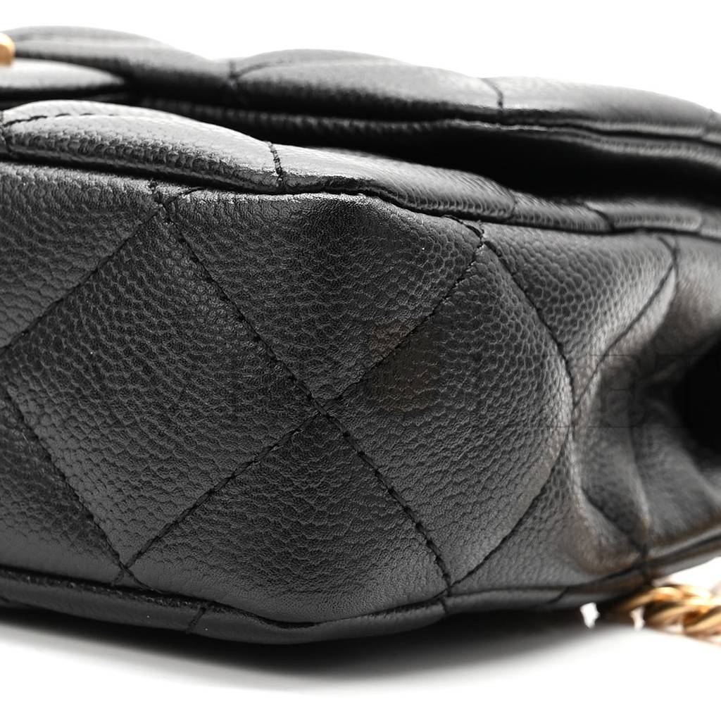 CHANEL CAVIAR QUILTED SWEETHEART MINI RECTANGULAR FLAP BLACK GOLD HARDWARE (18*12*6cm) CHANEL CAVIAR QUILTED SWEETHEART MINI RECTANGULAR FLAP BLACK GOLD HARDWARE (18*12*6cm)