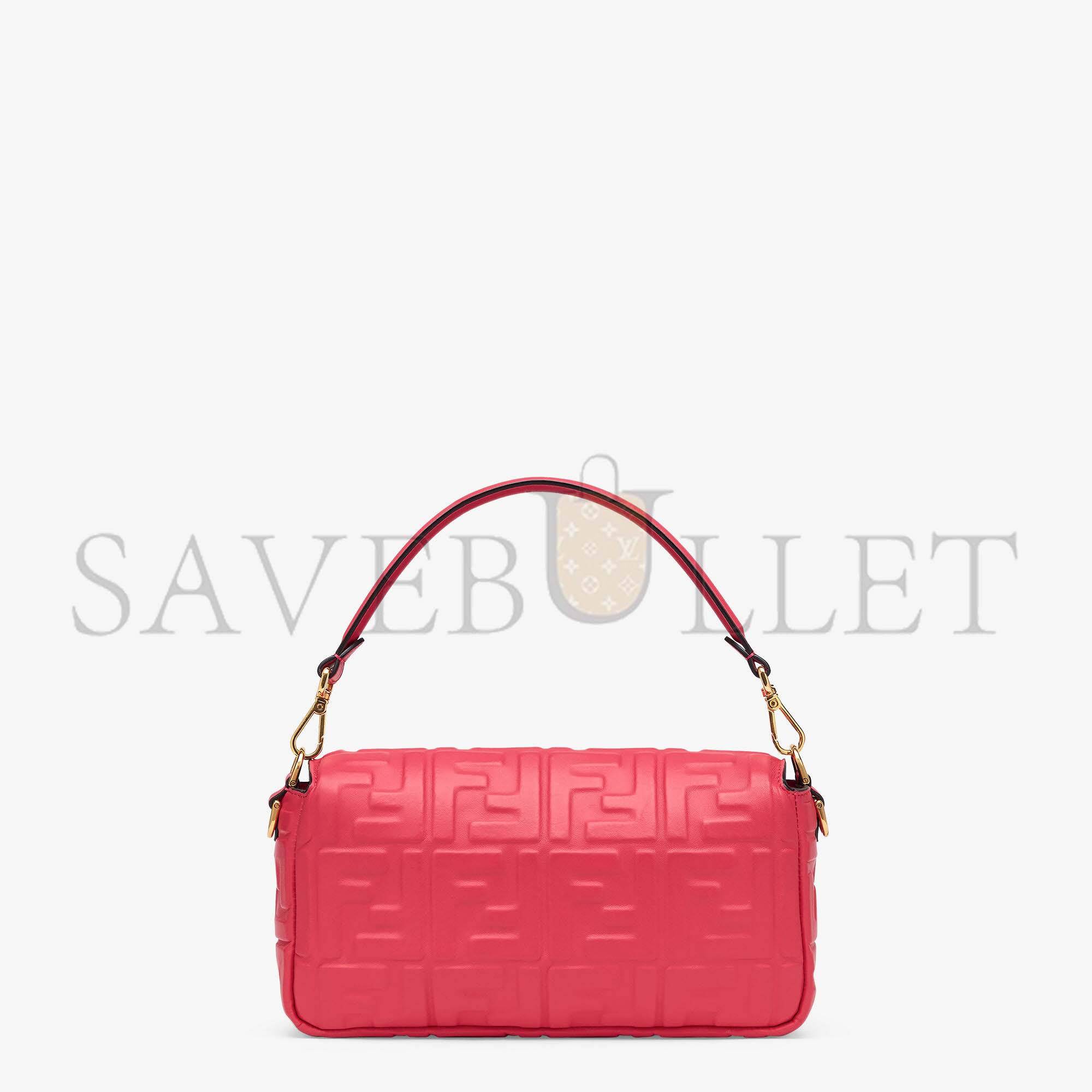 FENDI BAGUETTE - RED NAPPA LEATHER BAG 8BR600A72VF1844 (27*15*6cm)