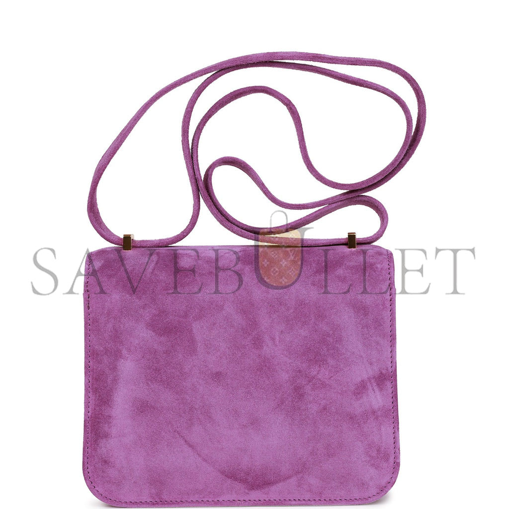 HERMES CONSTANCE 18 VIOLET DOBLIS GOLD HARDWARE 39793238179934 (18cm)