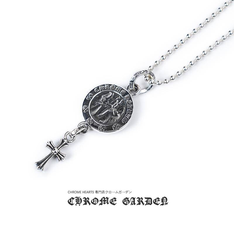 CHROME HEARTS ANGEL MEDALLION BABY CROSS CHARM