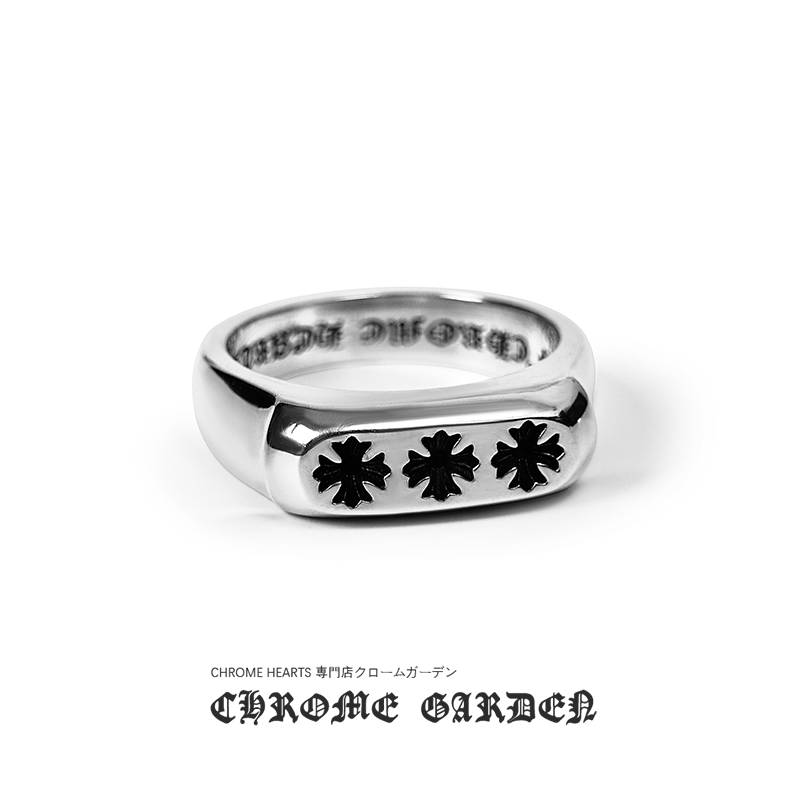 CHROME HEARTS TRIPLE CH PLUS FLAT RING CHROME HEARTS TRIPLE CH PLUS FLAT RING