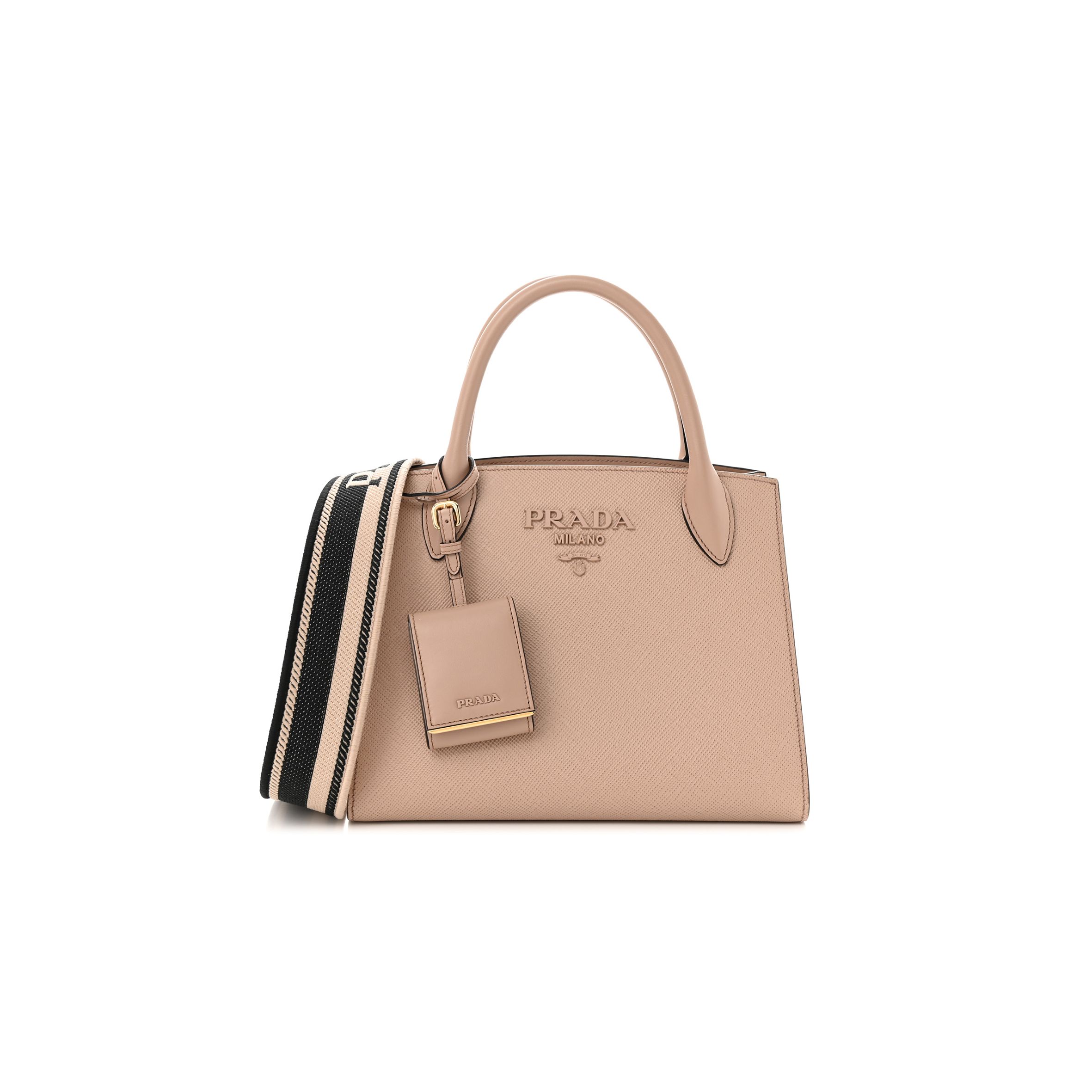 PRADA SAFFIANO CUIR SMALL MONOCHROME TOP HANDLE TOTE CIPRIA (25*20*13cm) PRADA SAFFIANO CUIR SMALL MONOCHROME TOP HANDLE TOTE CIPRIA (25*20*13cm)