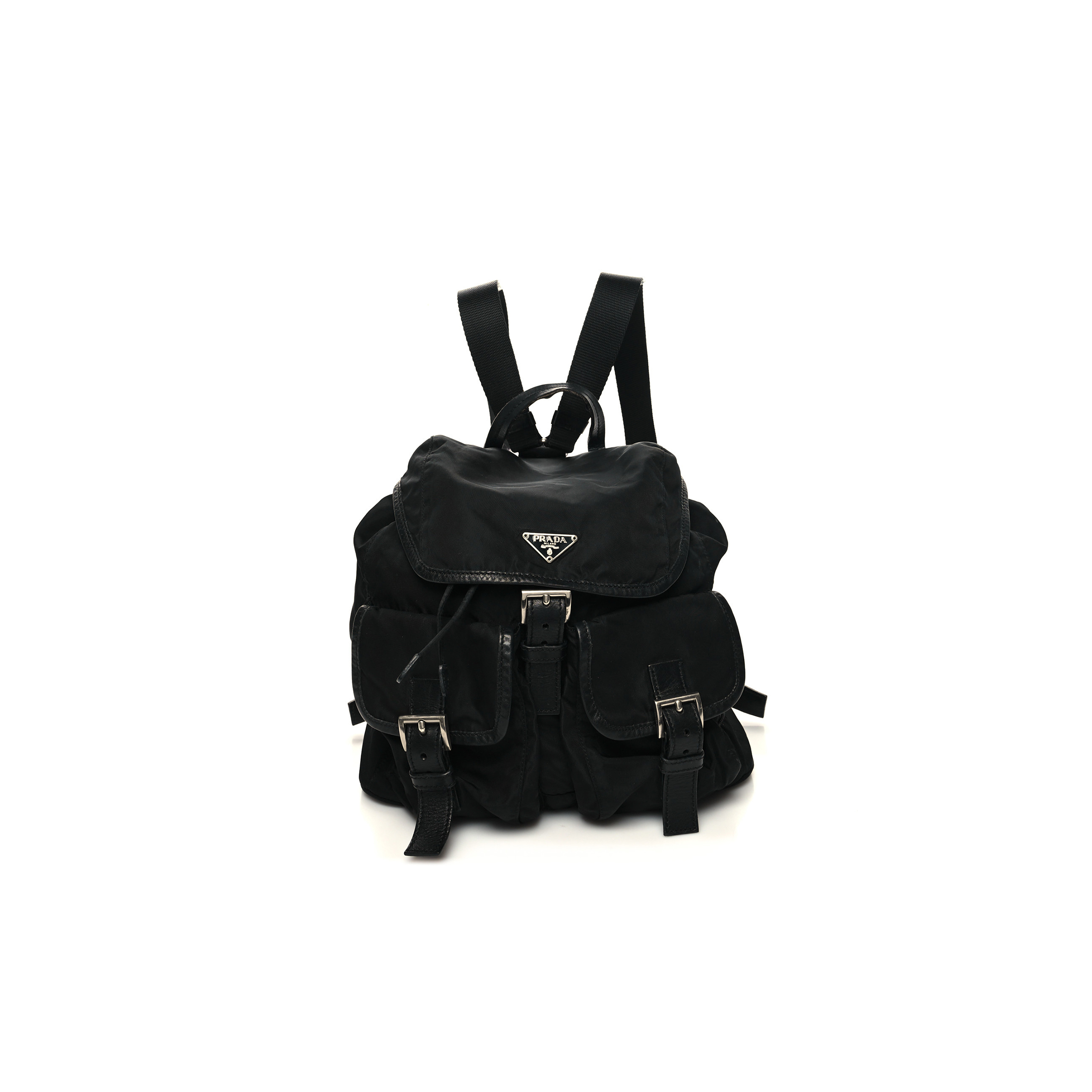 PRADA NYLON VELA MEDIUM BACKPACK BLACK (30*29*15cm) PRADA NYLON VELA MEDIUM BACKPACK BLACK (30*29*15cm)