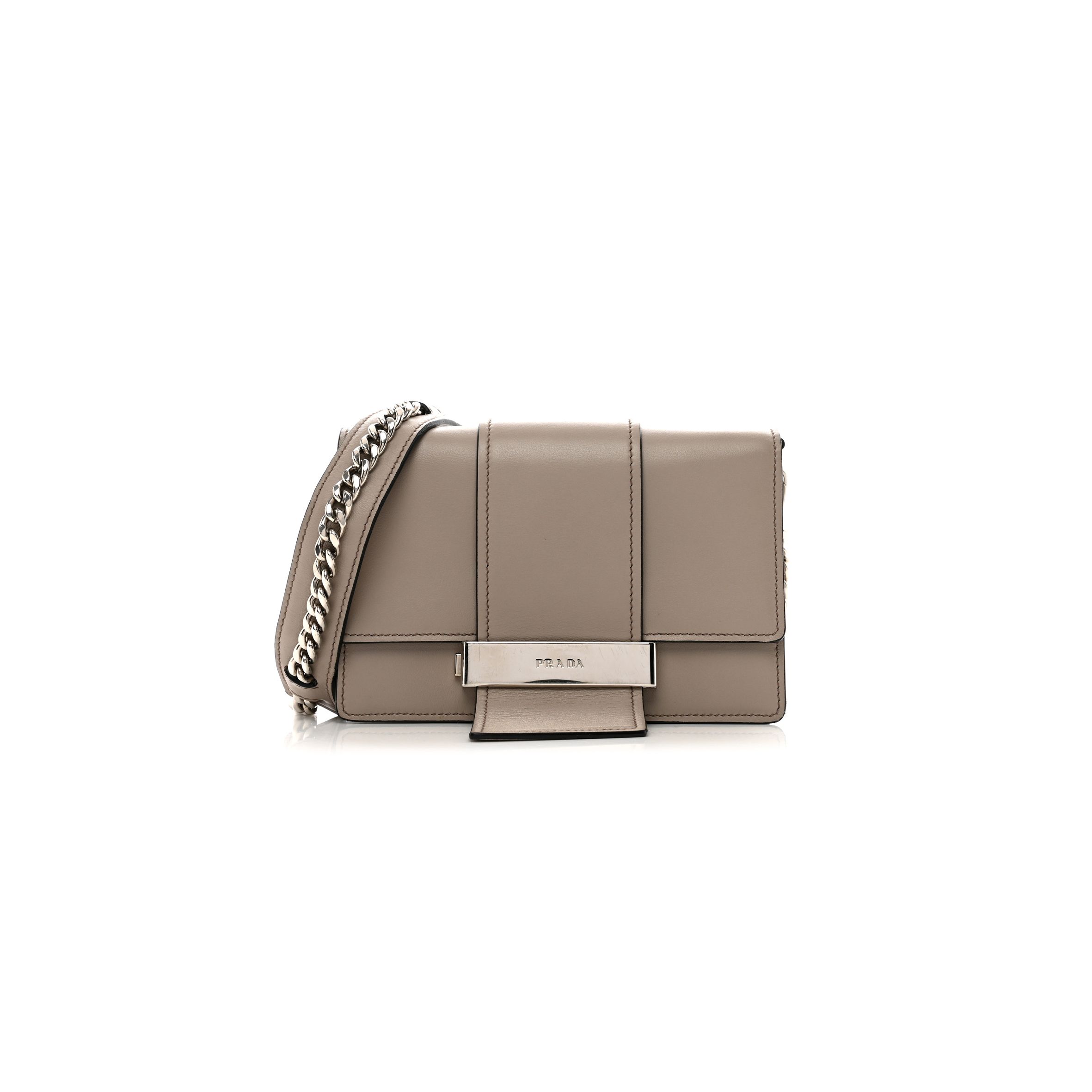 PRADA CITY CALF RIBBON BAG POMICE (19*13*5cm) PRADA CITY CALF RIBBON BAG POMICE (19*13*5cm)