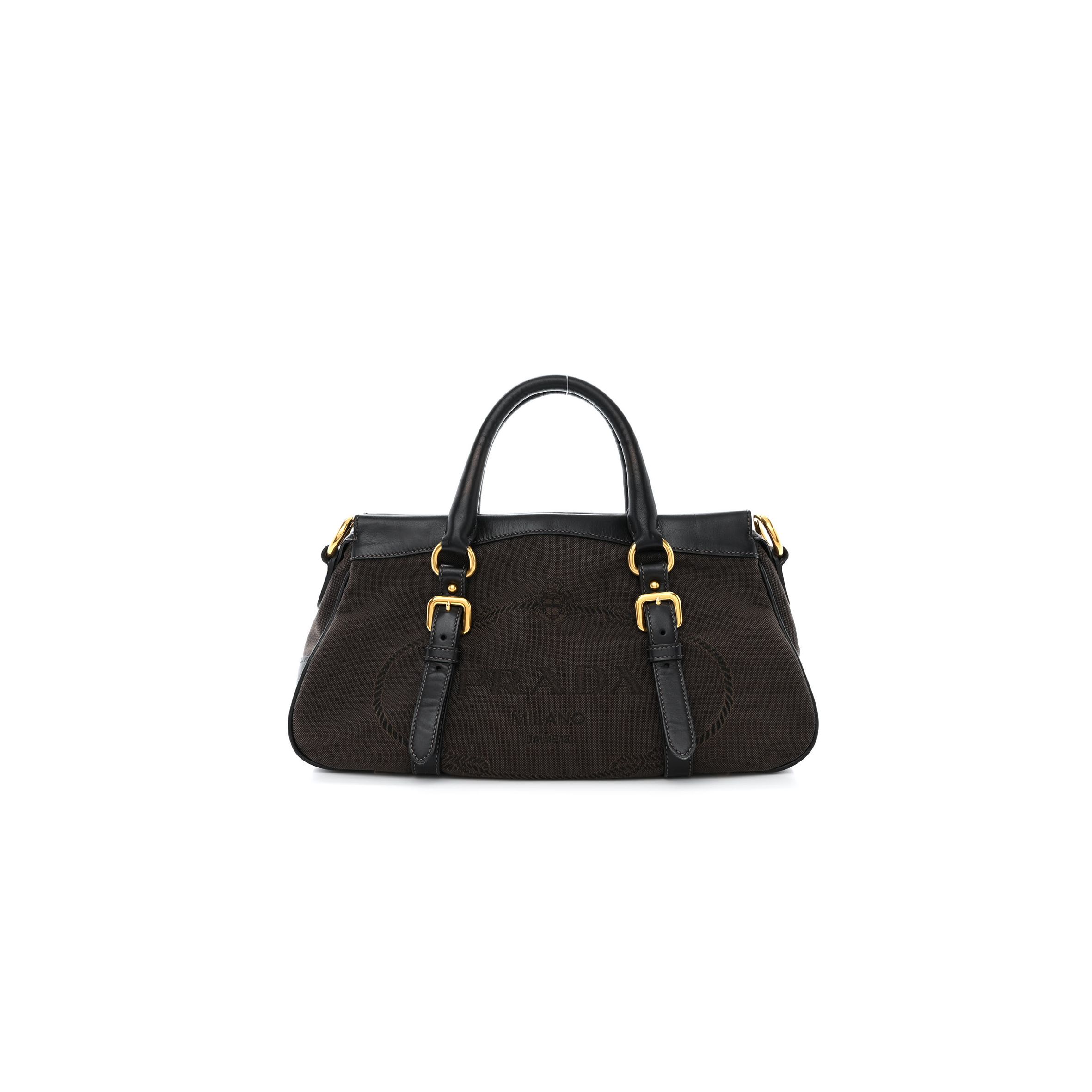 PRADA JACQUARD LOGO TOTE CORDA BRUCIATO (34*17*11cm) PRADA JACQUARD LOGO TOTE CORDA BRUCIATO (34*17*11cm)