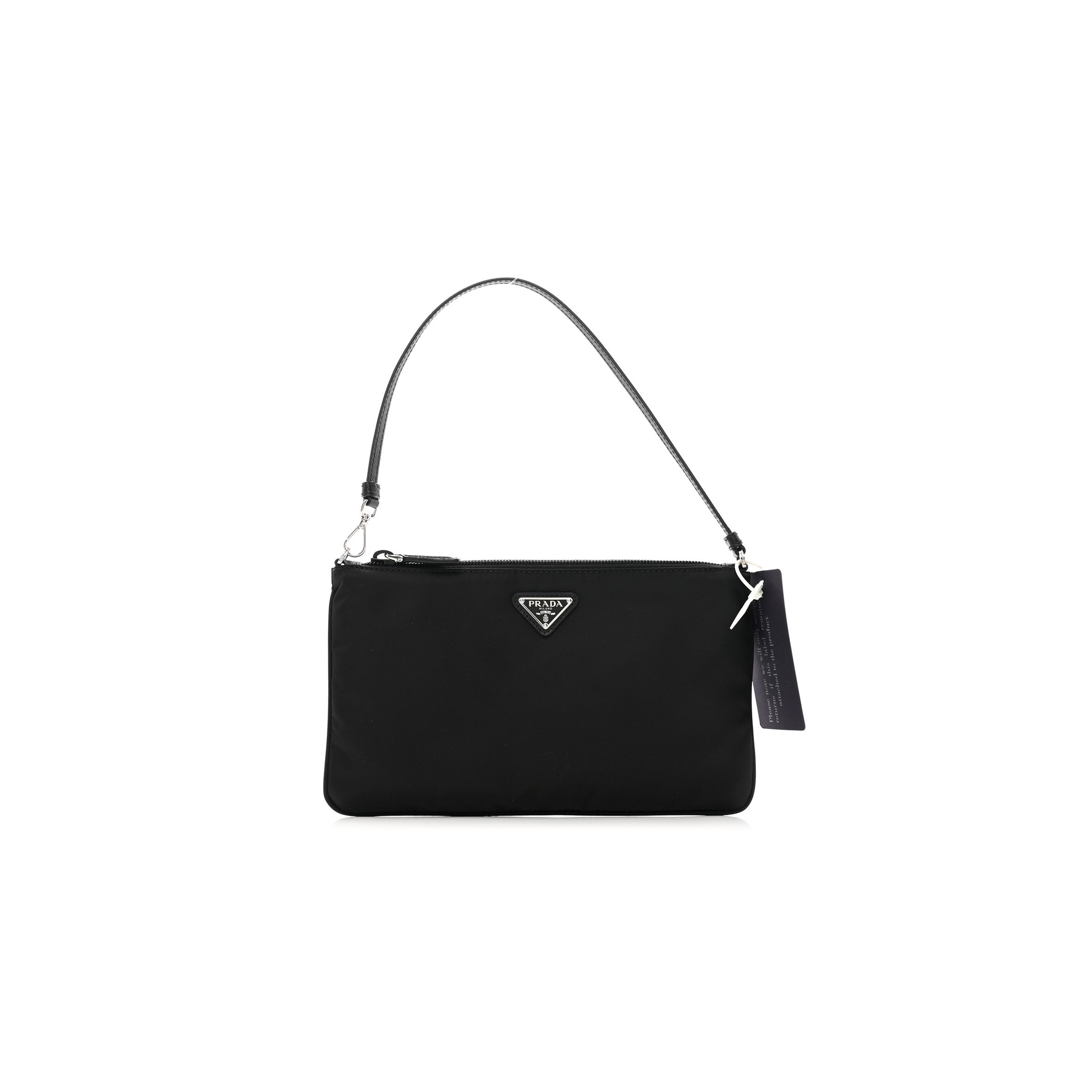 PRADA RE-NYLON VELA POUCH BLACK (24*18*14cm) PRADA RE-NYLON VELA POUCH BLACK (24*18*14cm)