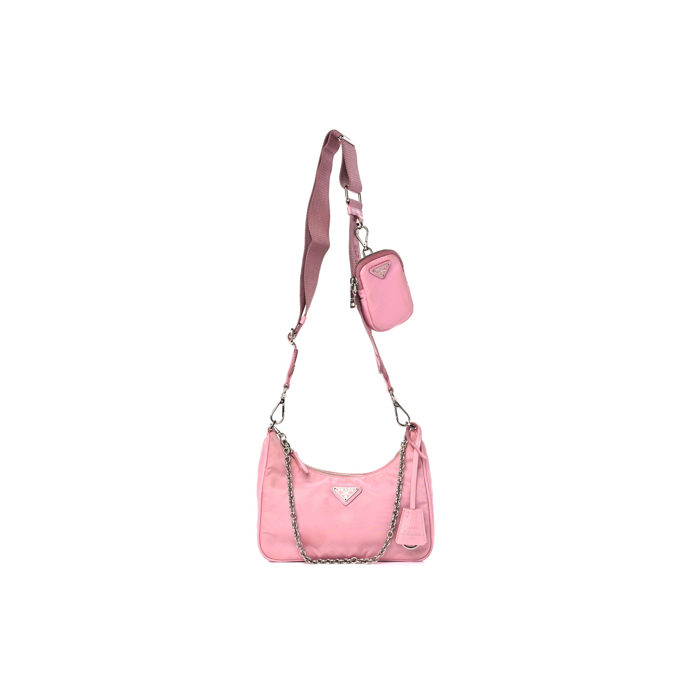 PRADA NYLON RE-EDITION 2005 SHOULDER BAG ROSA (22*17*6m) PRADA NYLON RE-EDITION 2005 SHOULDER BAG ROSA (22*17*6m)