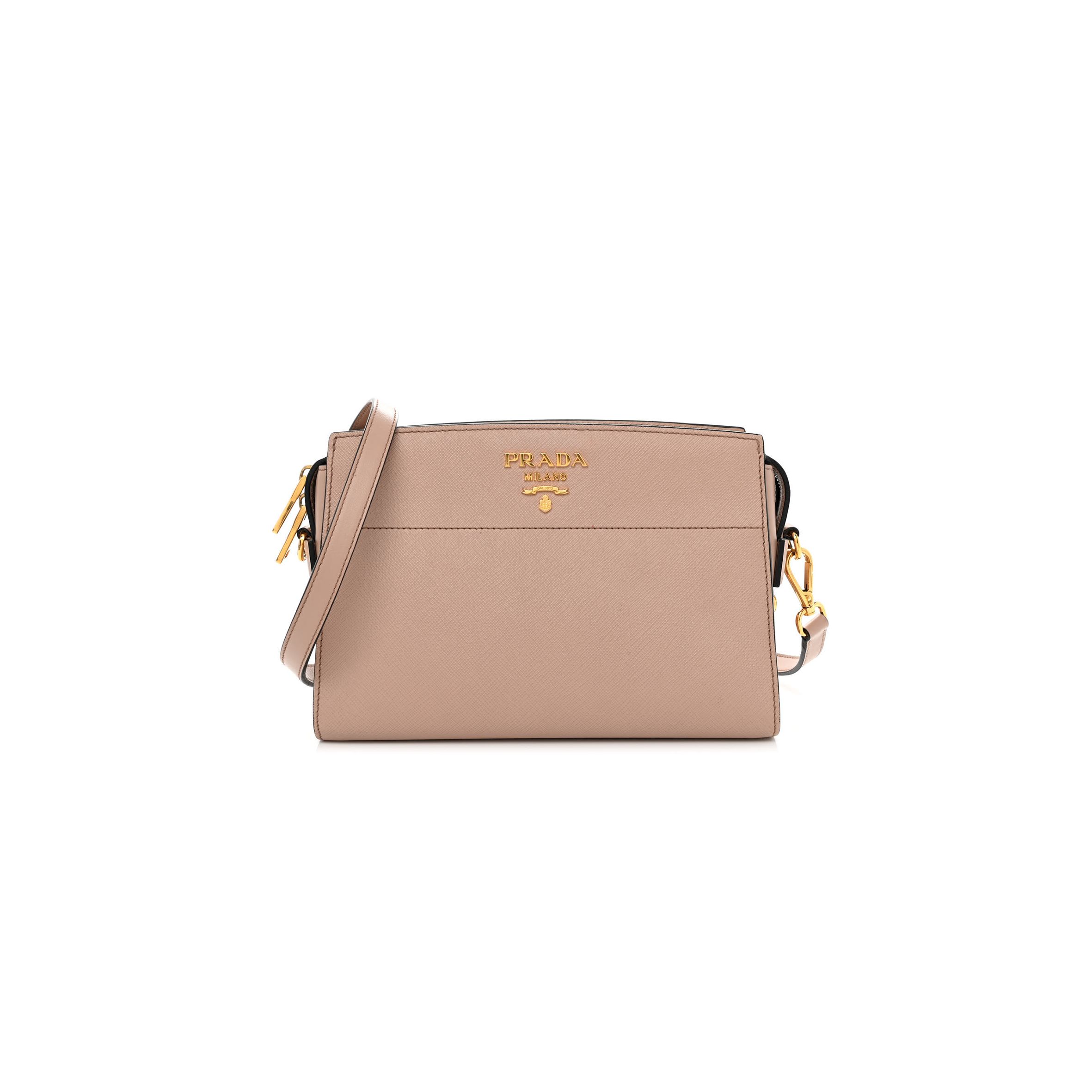 PRADA SAFFIANO CITY CALFSKIN ESPLANADE CROSSBODY BAG CIPRIA (24*17*9cm) PRADA SAFFIANO CITY CALFSKIN ESPLANADE CROSSBODY BAG CIPRIA (24*17*9cm)