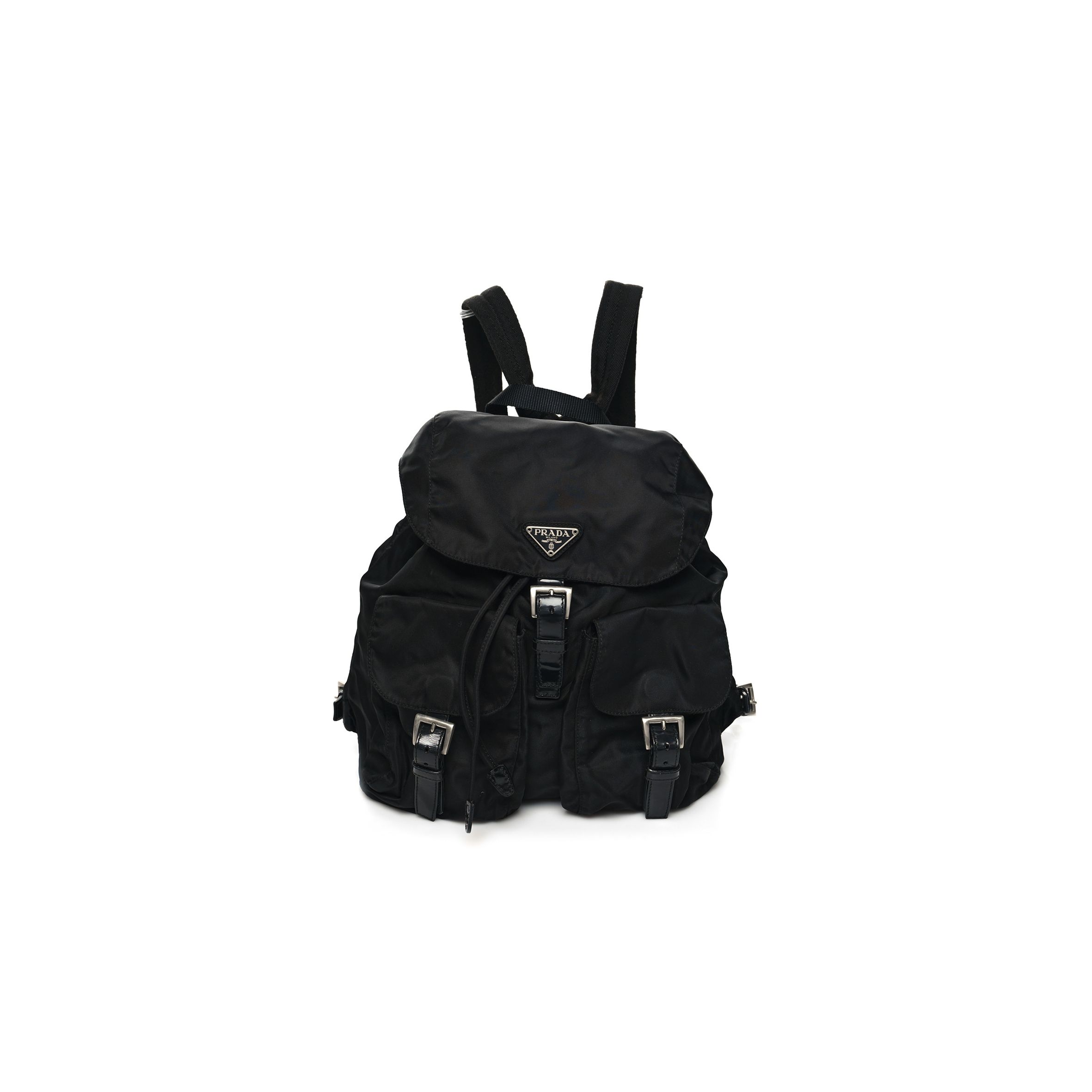 PRADA NYLON VELA MEDIUM BACKPACK BLACK (33*29*15cm) PRADA NYLON VELA MEDIUM BACKPACK BLACK (33*29*15cm)