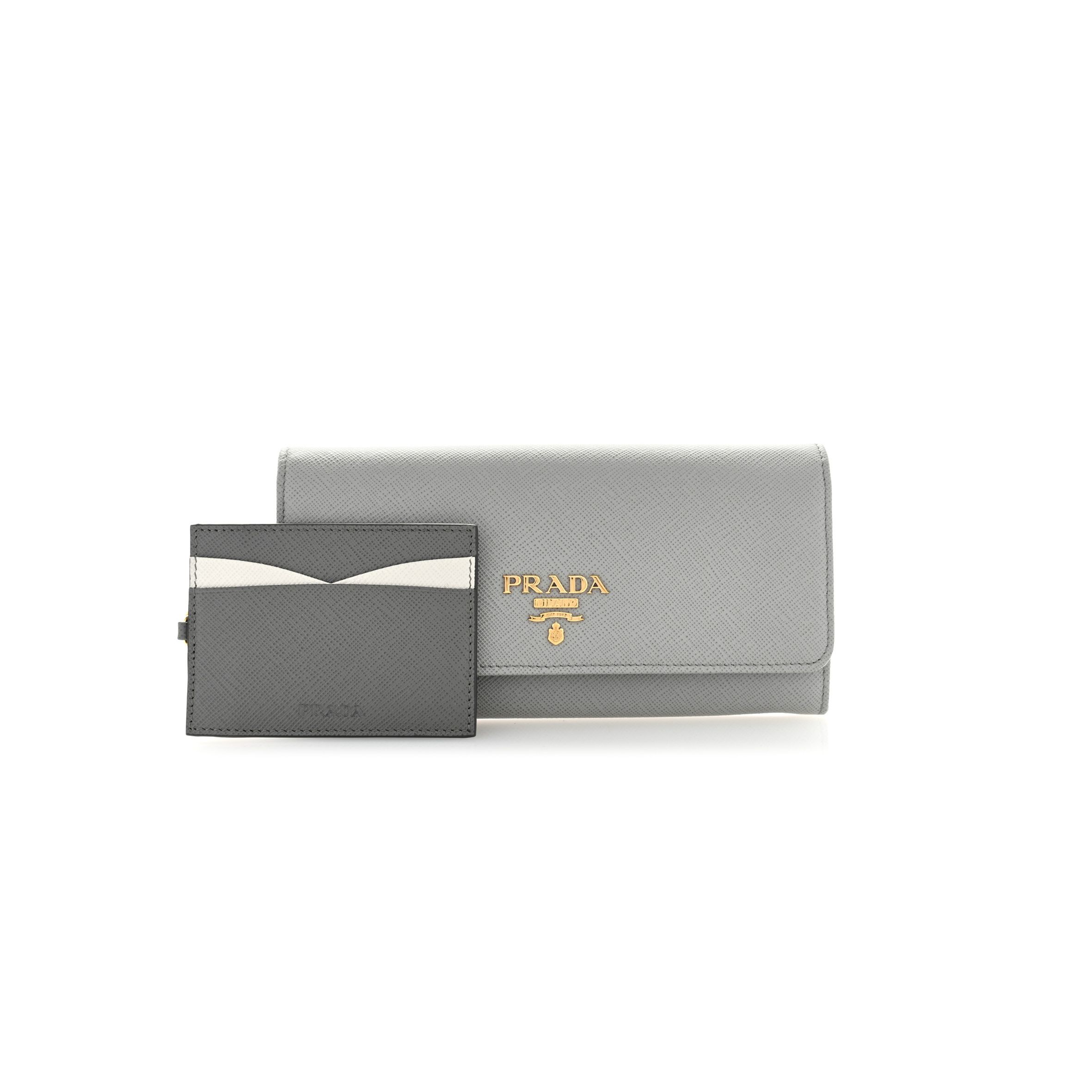 PRADA SAFFIANO CONTINENTAL FLAP WALLET MARMO (18*10*3cm) PRADA SAFFIANO CONTINENTAL FLAP WALLET MARMO (18*10*3cm)