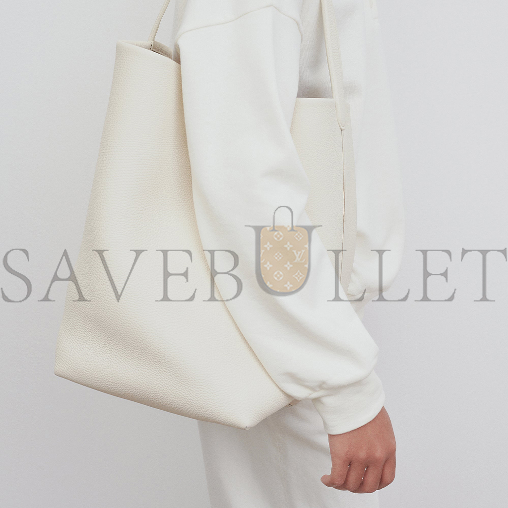 THE ROWLARGE NS PARK TOTE BAG IN LEATHER IVORY W1273L129IVPD (38*43*20cm)