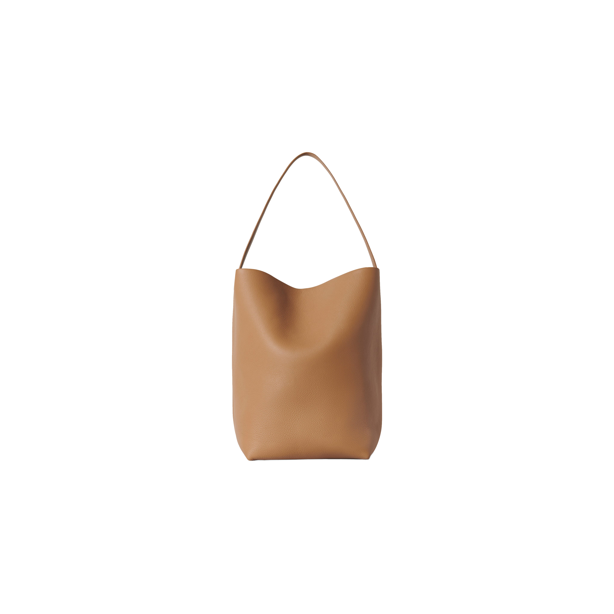 THE ROW LARGE NS PARK TOTE BAG IN LEATHER CINNAMON W1273L129CMON (17*15*8cm)