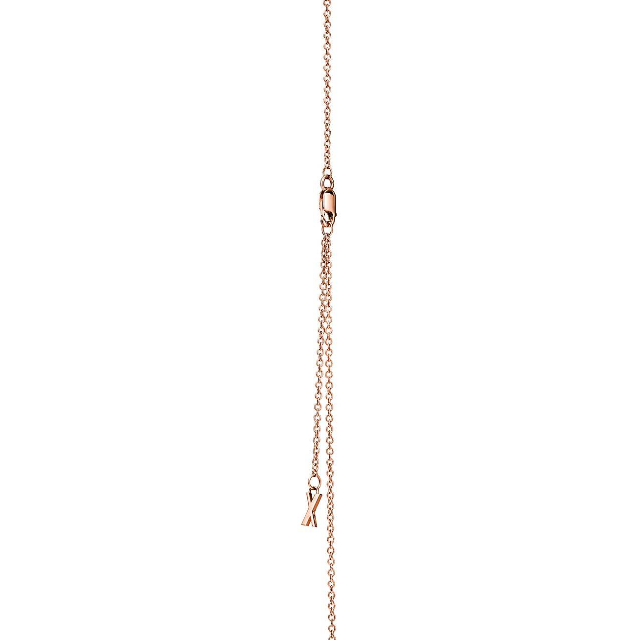 TIFFANY&CO. ATLAS® X CLOSED INTERLOCKING PENDANT IN ROSE GOLD 67789229