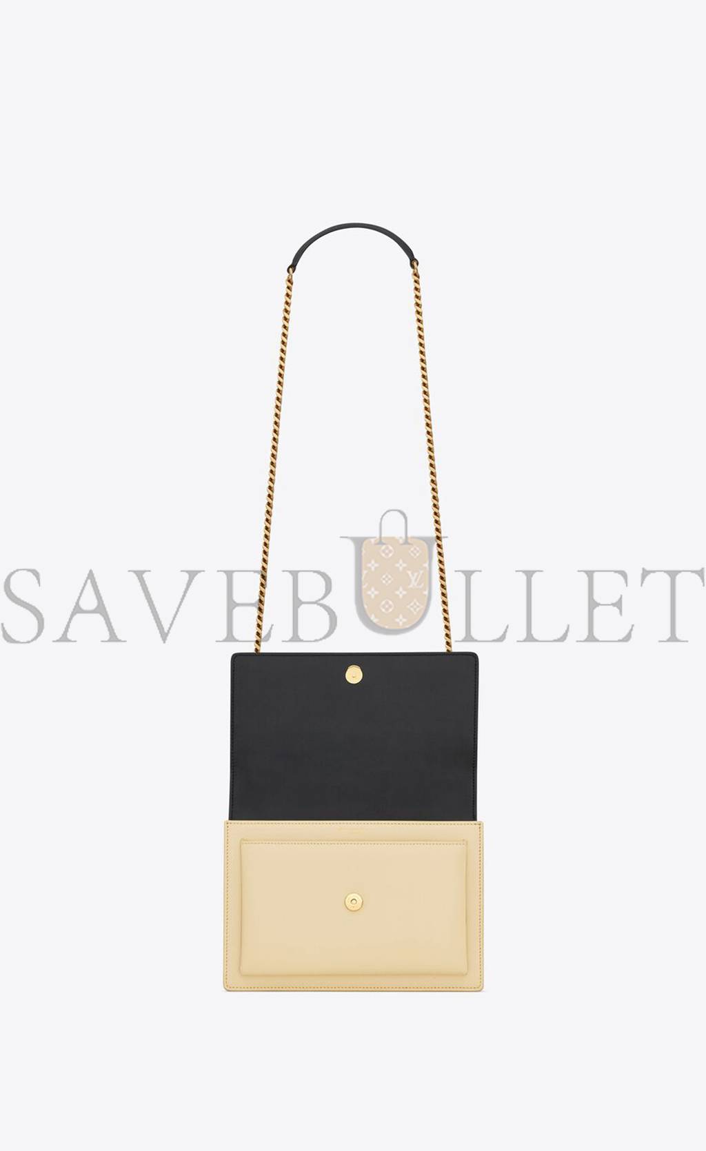 YSL SUNSET MEDIUM CHAIN BAG IN SMOOTH LEATHER 442906D42EW1089 (22*16*6.5cm)